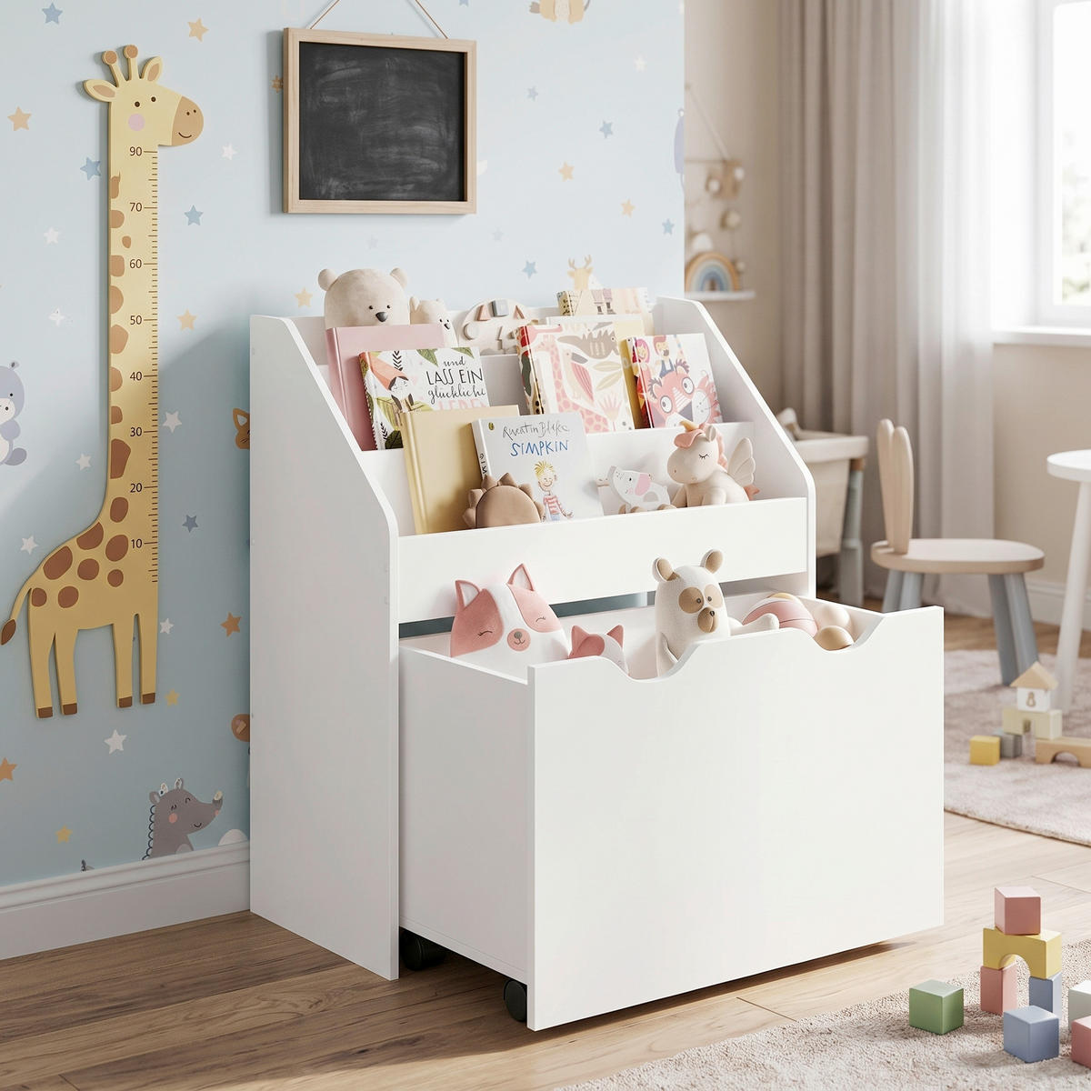 KINDERREGAL Weiß  - Weiß, MODERN, Holzwerkstoff (62,5/70/29,5cm) - MID.YOU