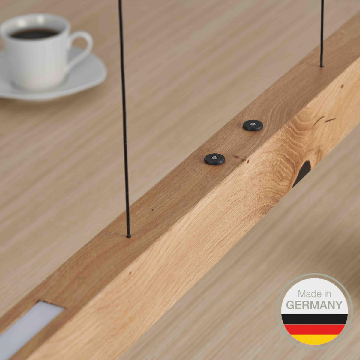 LED-HÄNGELEUCHTE 654 148/6/6 cm   - Wildeiche, Natur, Holz (148/6/6cm) - Ambiente