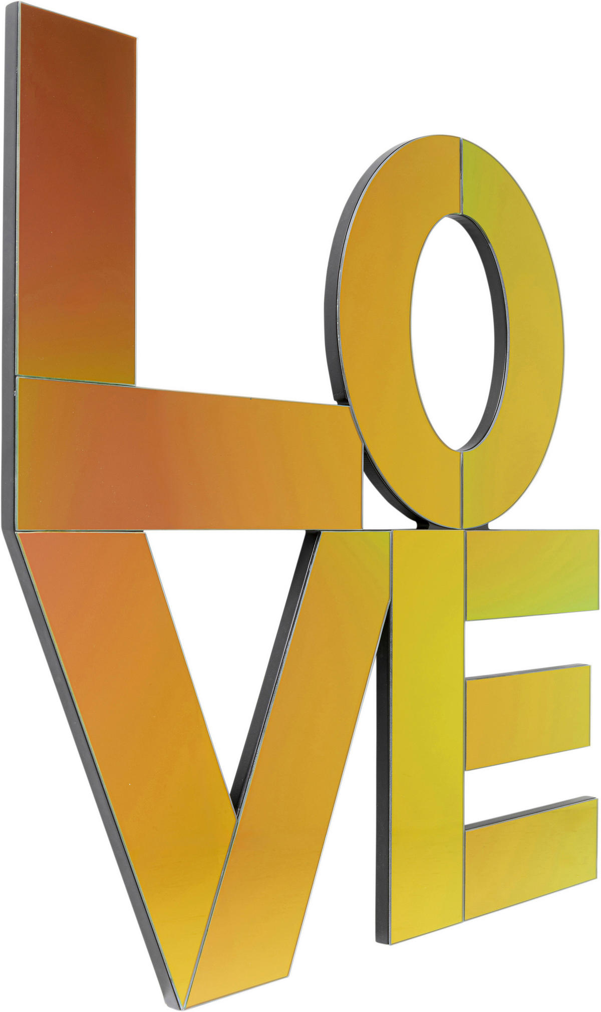 WANDDEKO Glas, Holzwerkstoff  - Pink/Orange, Design, Glas/Holzwerkstoff (90/90/2cm) - Kare-Design