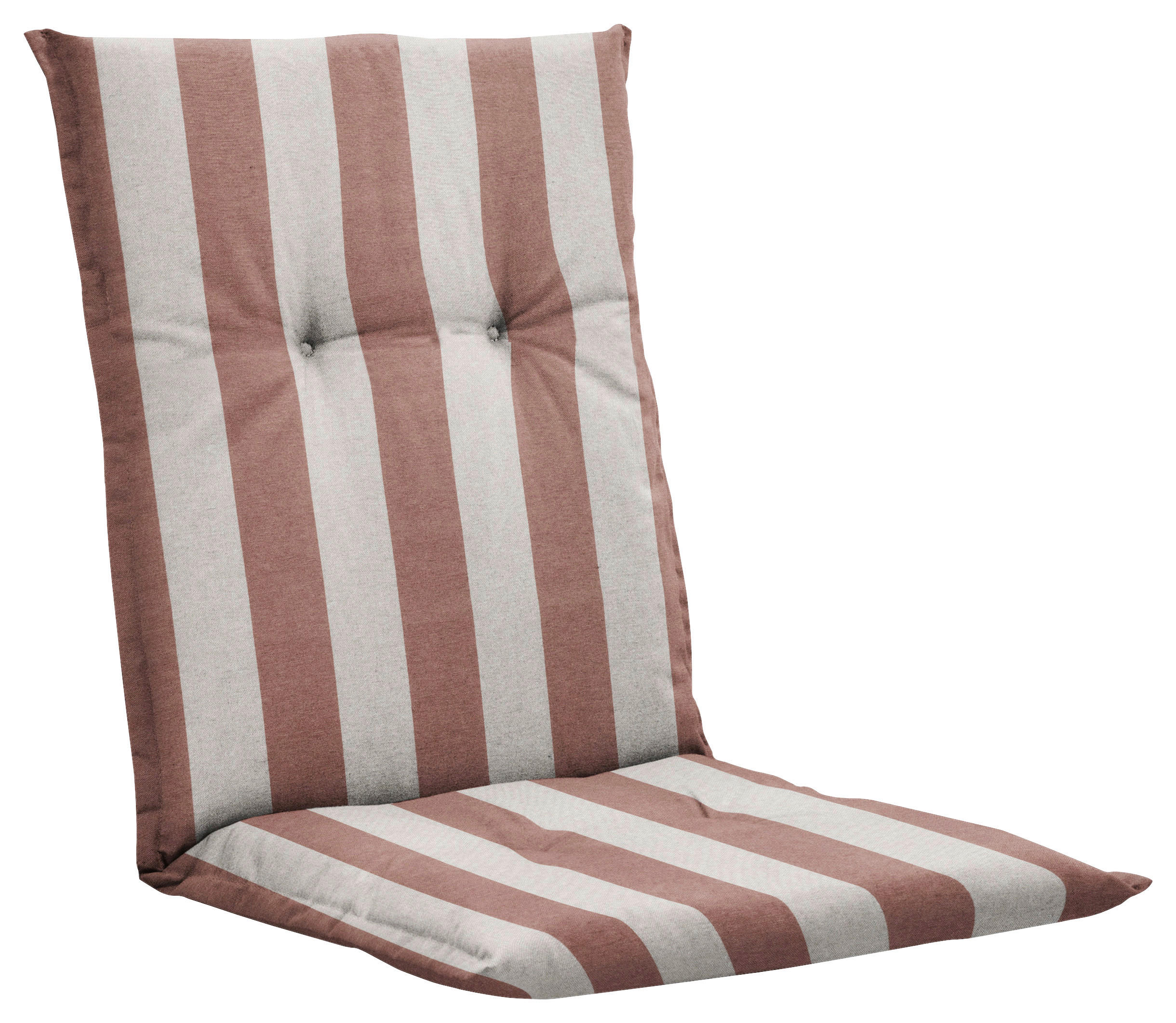 SESSELAUFLAGE Streifen  - Creme/Braun, Basics, Textil (105/6/50cm)