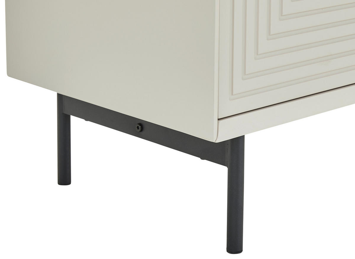 SIDEBOARD  172,2/75/40 cm  - Kaschmir/Schwarz, KONVENTIONELL, Holzwerkstoff/Metall (172,2/75/40cm) - Xora