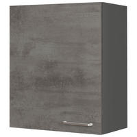 KÜCHENOBERSCHRANK 60/72/35 cm  in Schieferfarben  - Schieferfarben/Edelstahlfarben, MODERN, Holzwerkstoff (60/72/35cm) - Nobilia