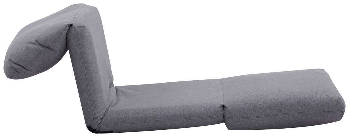 SCHLAFSESSEL  in Webstoff Dunkelgrau  - Dunkelgrau/Hellgrau, Design, Textil (78/58/82cm) - Livetastic