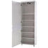 GARDEROBENSCHRANK Hochglanz, lackiert Chromfarben, Weiß - Chromfarben/Weiß, Design, Holzwerkstoff/Metall (65/197/40cm) - Xora GARDEROBENSCHRANK Hochglanz, lackiert Chromfarben, Weiß - Chromfarben/Weiß, Design, Holzwerkstoff/Metall (65/197/40cm) - Xora