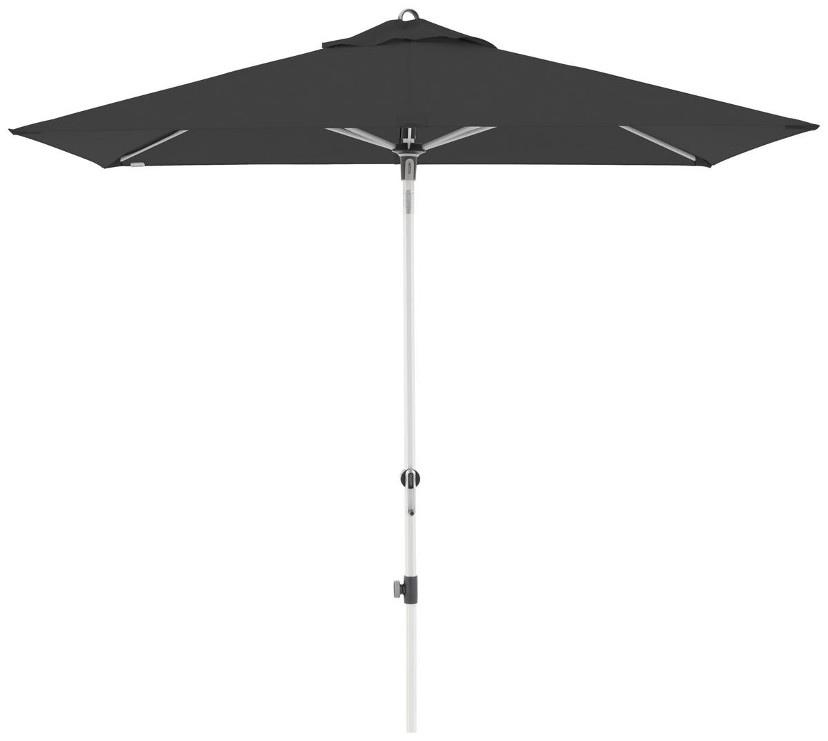SONNENSCHIRM 220x140 cm Schwarz  - Silberfarben/Schwarz, Design, Textil/Metall (220/140cm) - Doppler