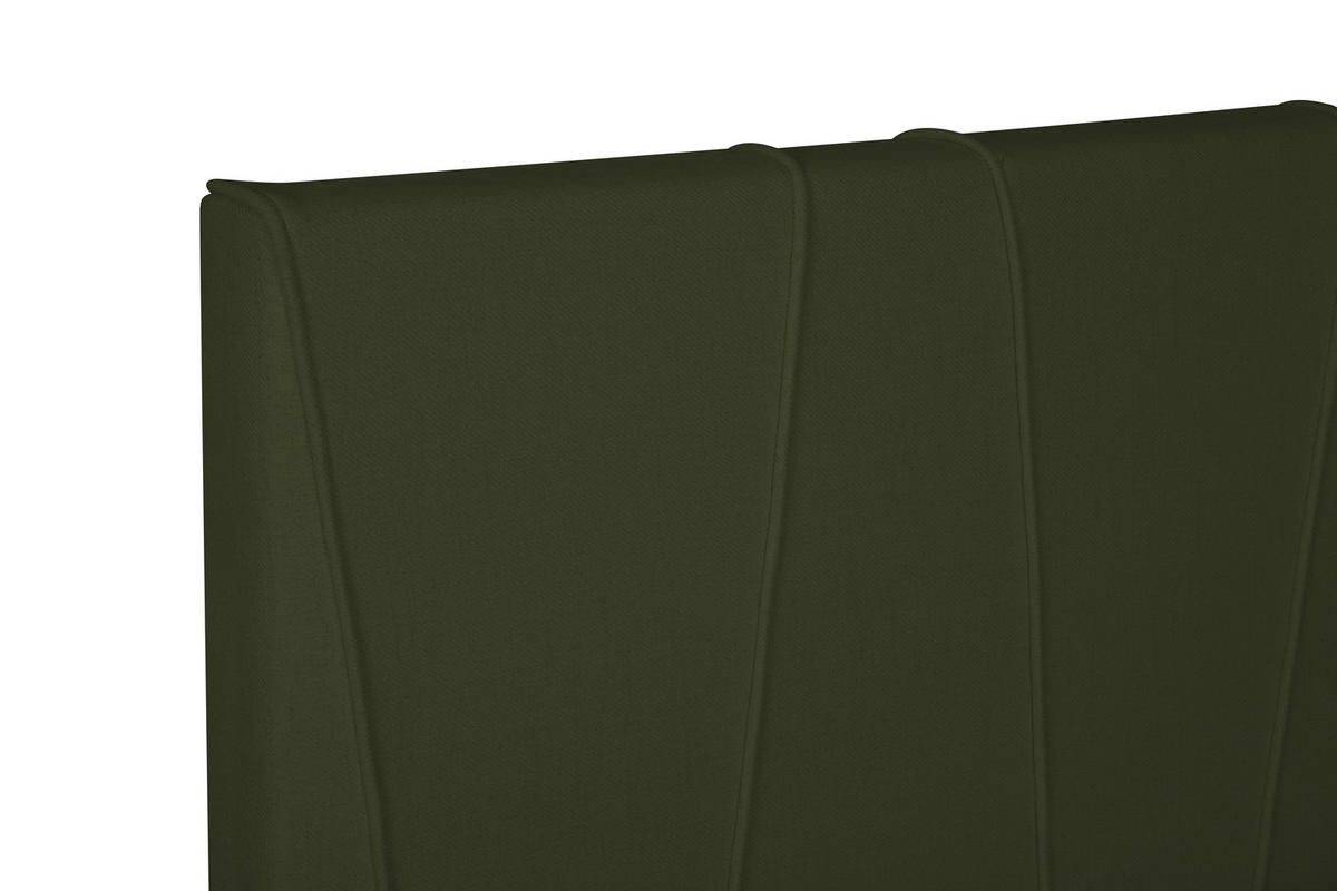 BOXSPRING-ÁGY 160/200 cm  sötétzöld  - fekete/sötétzöld, Modern, textil (160/200cm) - MID.YOU