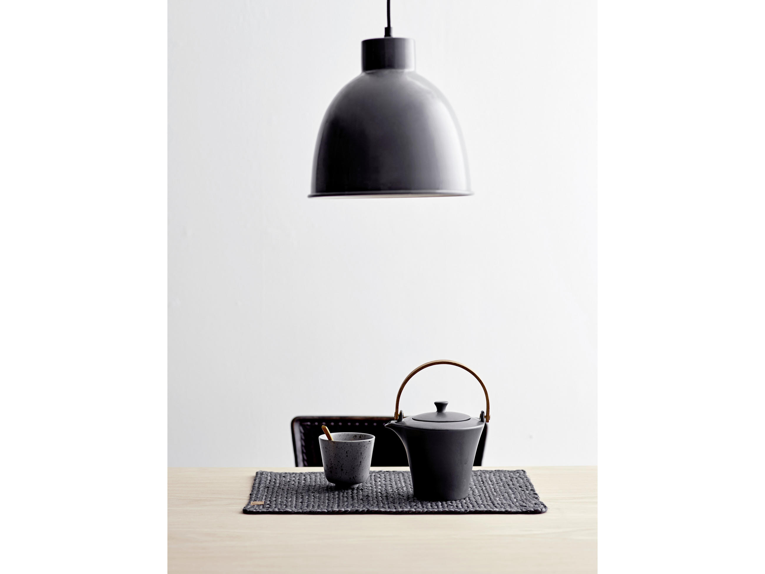 TISCHSET SÖDAHL Naturmaterialien Dunkelgrau 48/33 cm - Dunkelgrau, Trend, Naturmaterialien (48/33cm)