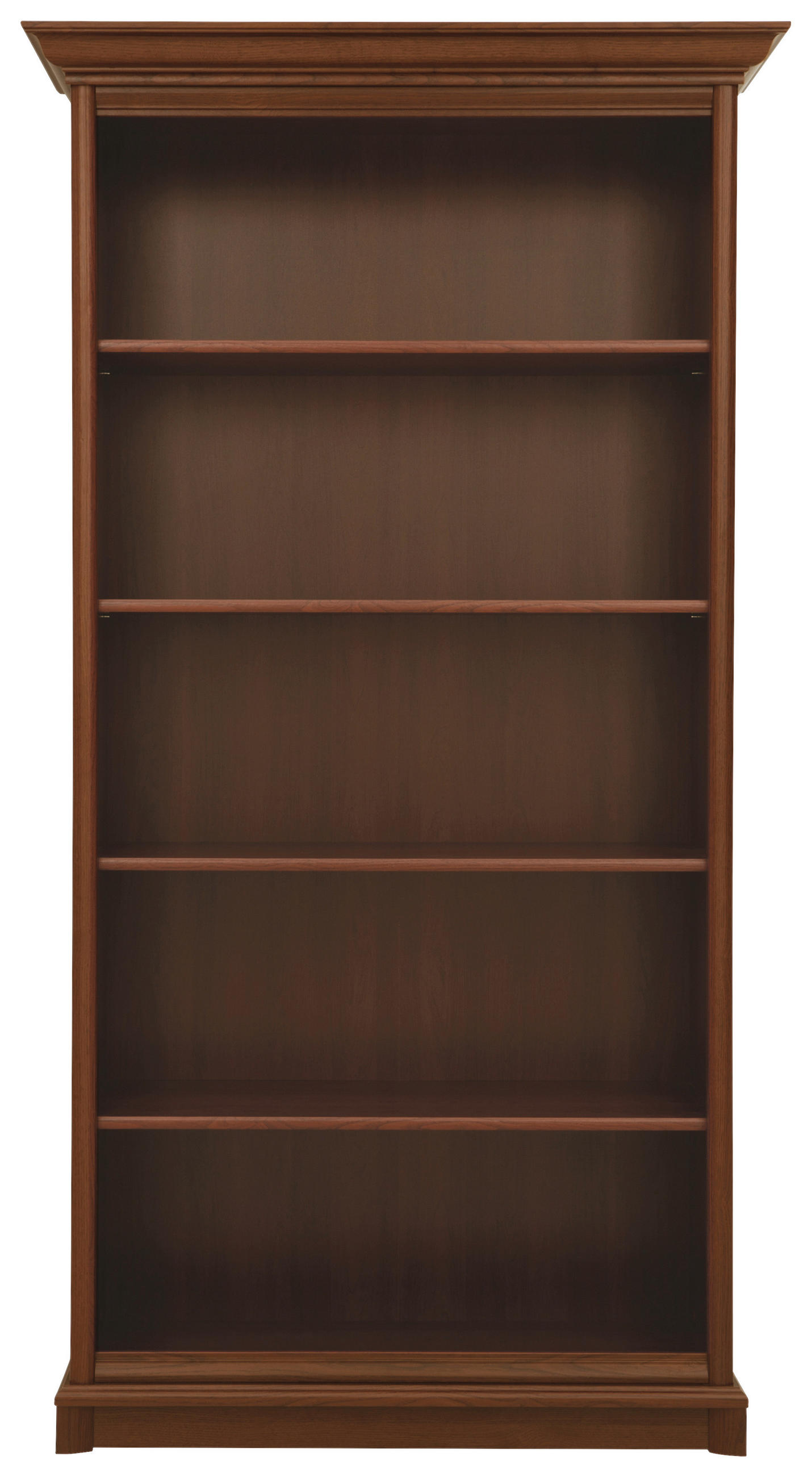 Bibliotecă, 110/204,5/43 cm, castaniu,