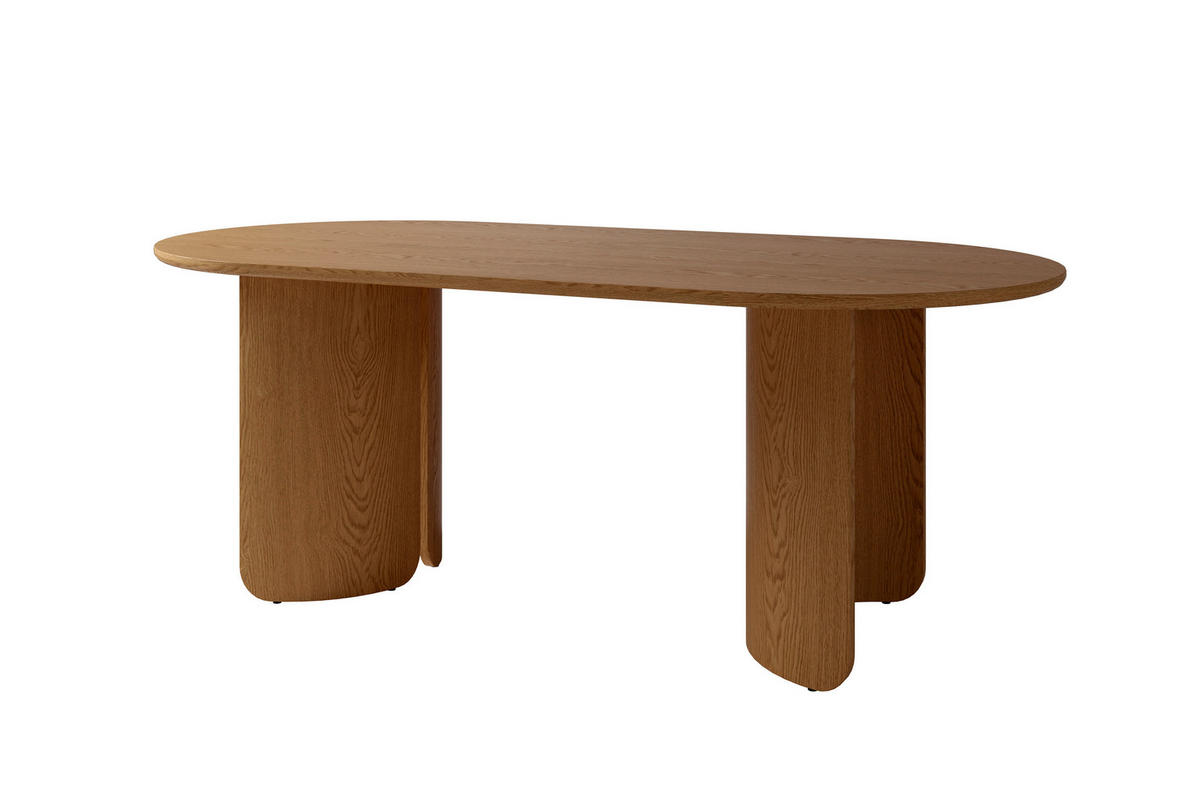ESSTISCH 200/100/76 cm Echtholz, Nachbildung  Holzwerkstoff Eichefarben  - Eichefarben, MODERN, Holzwerkstoff (200/100/76cm) - Schöner Wohnen