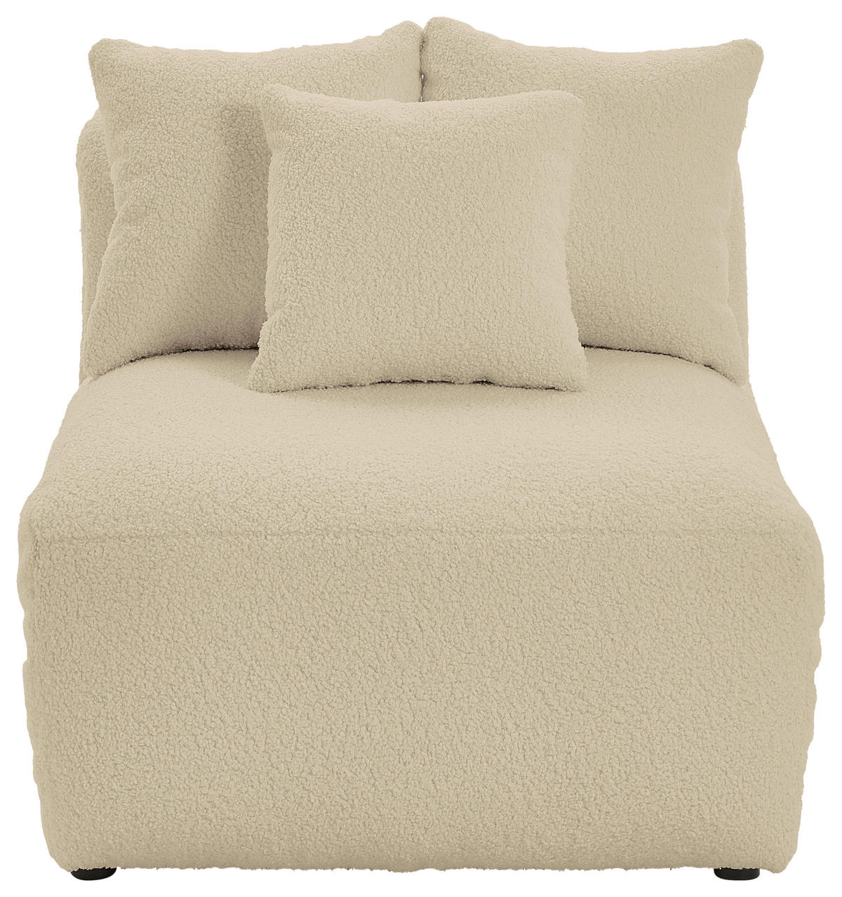 SOFFMODUL i flatväv, teddy tyg beige  - beige, Trend, textil (85/70/122cm) - Livetastic