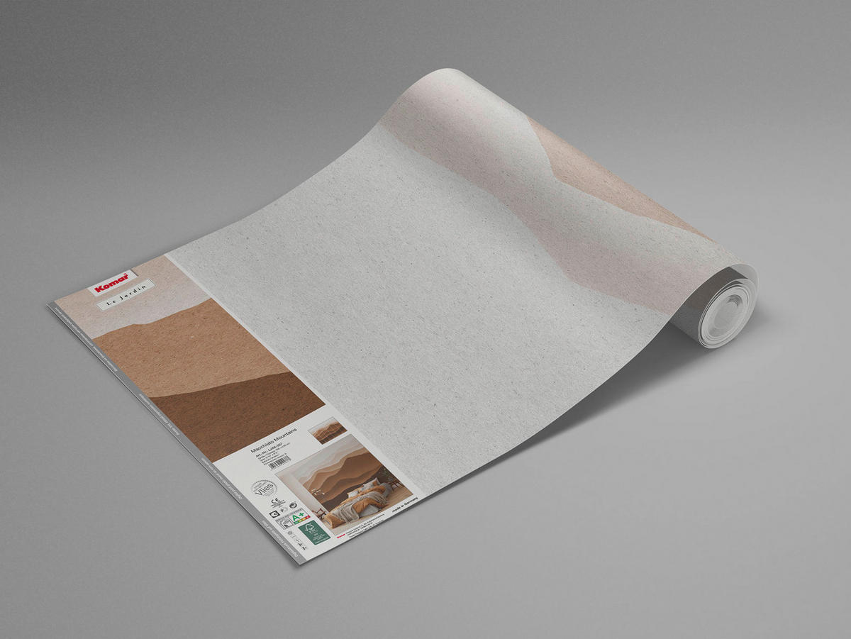 VLIESTAPETE - Braun/Weiß, Basics (300/250cm) - Komar