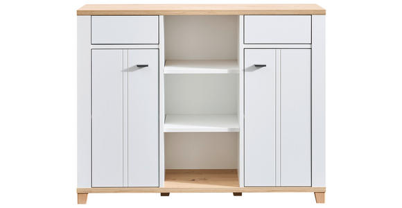 KOMMODE in 135/99/44 cm - Graphitfarben/Eiche Artisan, KONVENTIONELL, Holzwerkstoff/Kunststoff (135/99/44cm) - Hom`in