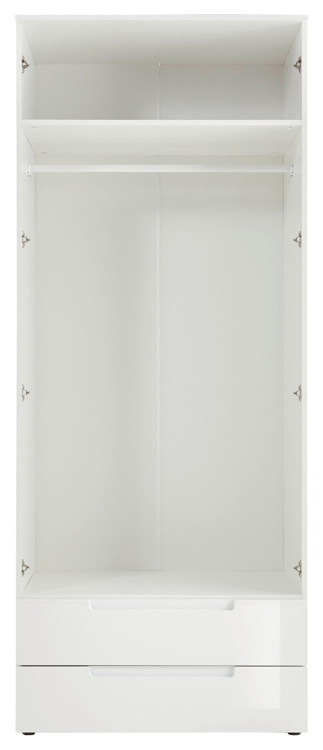 DREHTÜRENSCHRANK  in Weiß  - Eichefarben/Weiß, MODERN, Holzwerkstoff (84/208/57cm) - MID.YOU