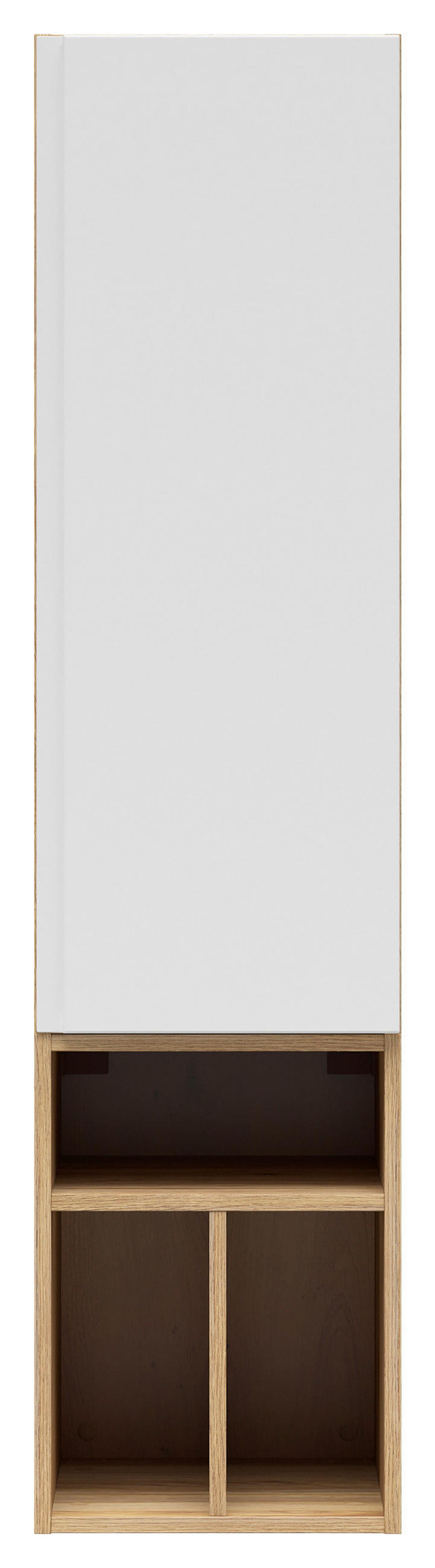 REGALELEMENT Weiß, Eichefarben  135/33/40 cm  - Eichefarben/Weiß, MODERN, Holzwerkstoff (135/33/40cm) - Carryhome