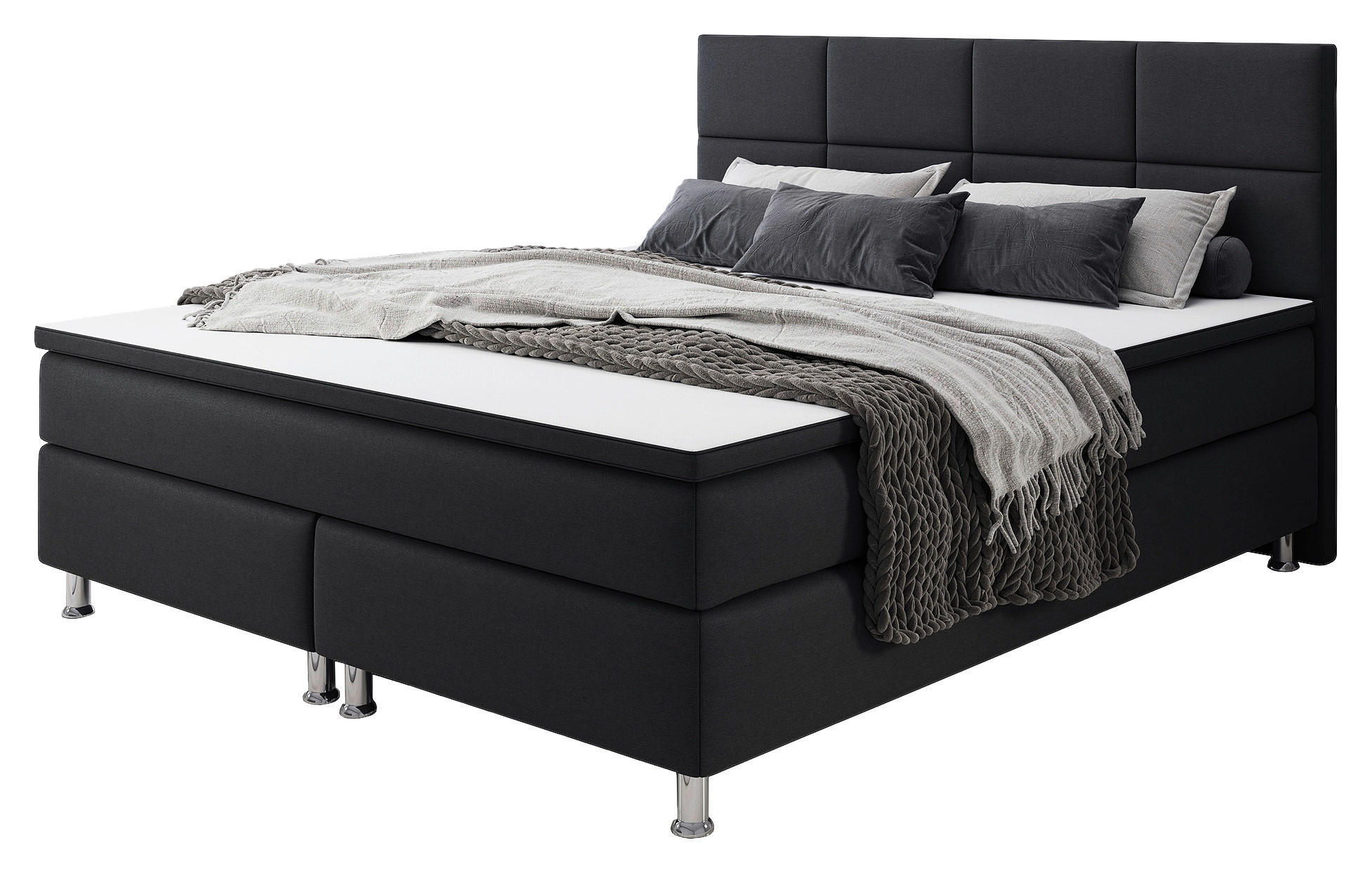 Boxspringbett Mit Topper 180x200 Rotterdam