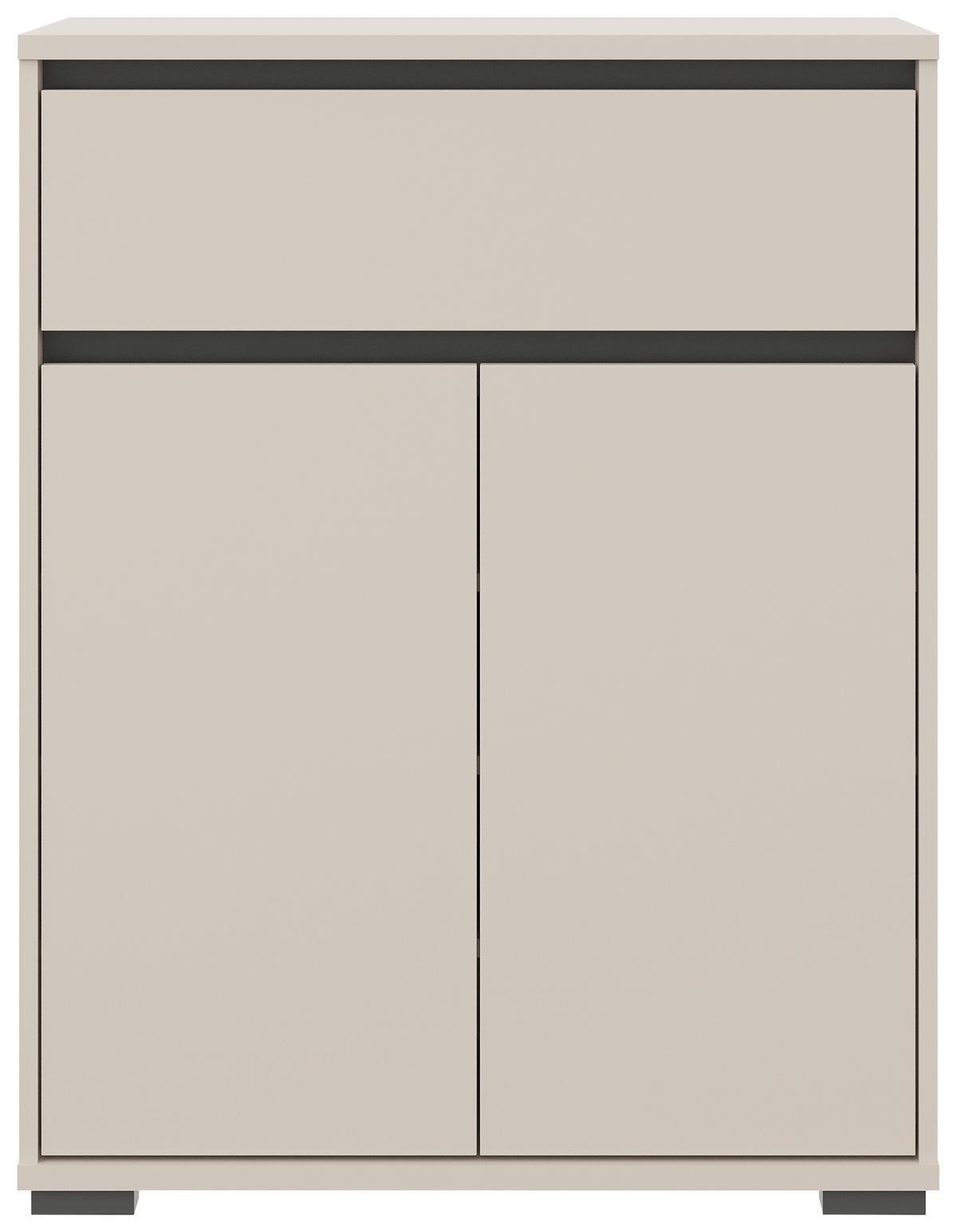 GARDEROBE  in 220/195/38 cm  - Kaschmir/Anthrazit, MODERN, Holzwerkstoff (220/195/38cm) - Xora