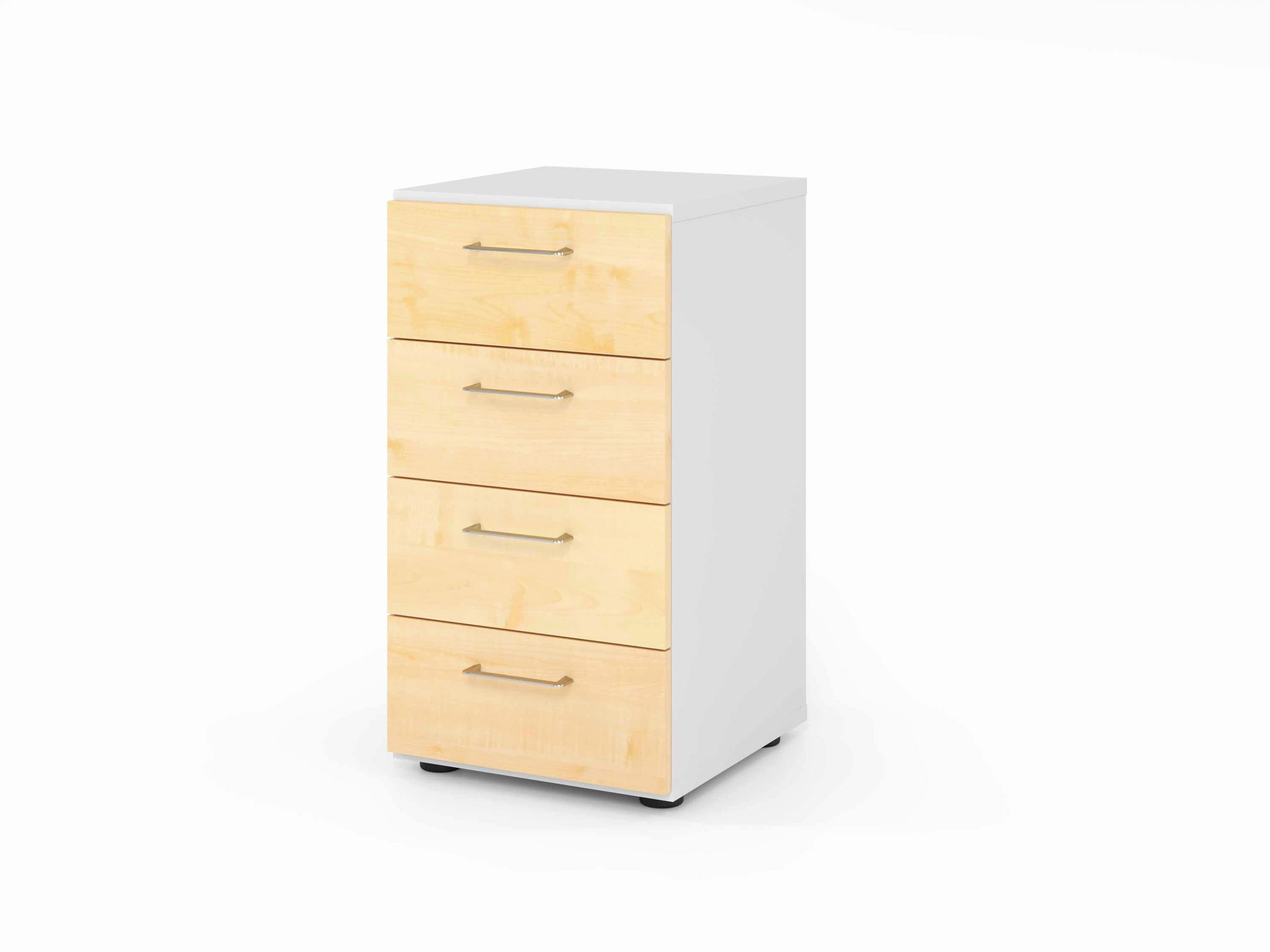 AKTENSCHRANK Weiß, Ahornfarben  - Ahornfarben/Weiß, Basics, Holzwerkstoff (40/74,8/41,7cm) - Venda