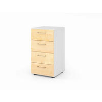 AKTENSCHRANK Weiß, Ahornfarben  - Ahornfarben/Weiß, Basics, Holzwerkstoff (40/74,8/41,7cm) - Venda