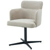 ARMLEHNSTUHL  in Eisen Webstoff  - Beige/Schwarz, KONVENTIONELL, Holz/Textil (58,5/85/63cm) - Livetastic
