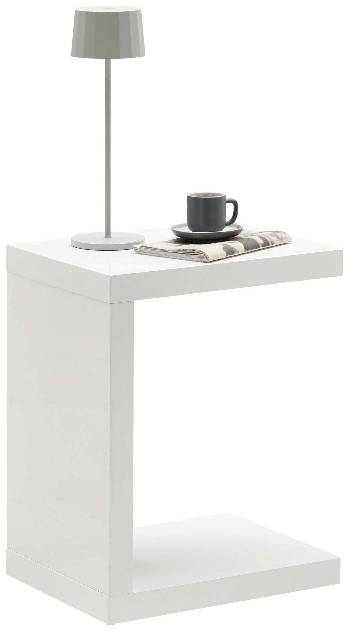 BEISTELLTISCH in Holzwerkstoff 40/30/50 cm  - Weiss, Design, Holzwerkstoff (40/30/50cm) - Xora