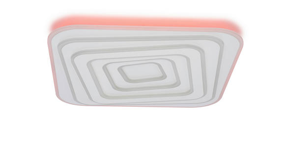 LED-DECKENLEUCHTE 53/53/5,5 cm   - Weiß, Design, Kunststoff/Metall (53/53/5,5cm) - Novel
