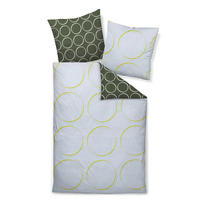 BETTWÄSCHE Makosatin 155/200 cm  - Grün, Design, Textil (155/200cm) - Janine