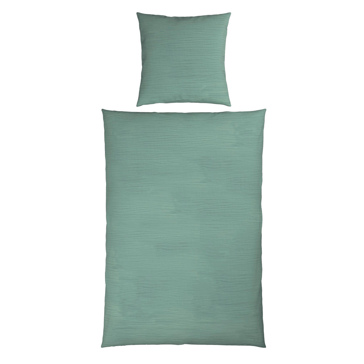 BETTWÄSCHE Musselin 155/220 cm  - Grün, Textil (155/220cm) - Novel