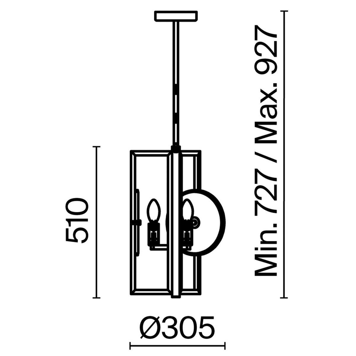 PENDELLEUCHTE  30,5/51/30,5 cm   - Goldfarben, Trend, Stein/Metall (30,5/51/30,5cm) - MAYTONI