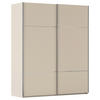 SCHWEBETÜRENSCHRANK in Champagner  - Chromfarben/Champagner, Konventionell, Holzwerkstoff/Metall (201/223/68cm) - Novel