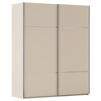 SCHWEBETÜRENSCHRANK in Champagner  - Chromfarben/Champagner, Konventionell, Holzwerkstoff/Metall (201/223/68cm) - Novel