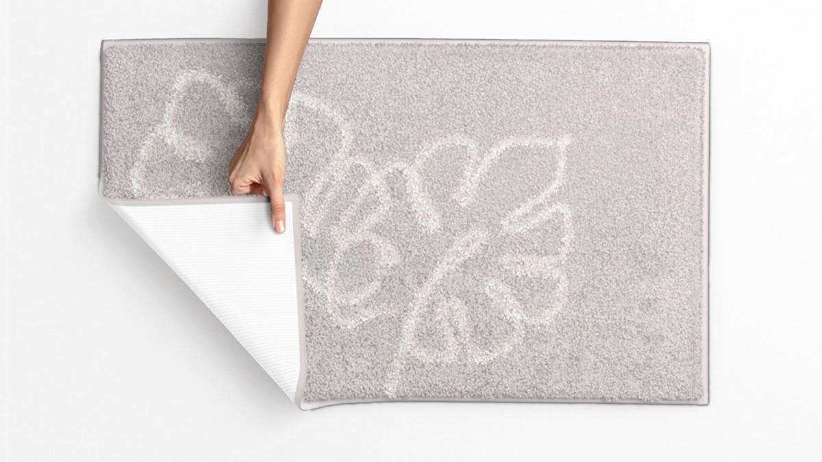 BADEMATTE Beige 60/100 cm  - Beige, Design, Kunststoff/Textil (60/100cm) - Grund