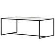 COUCHTISCH in Metall, Glas 100/60/36 cm  - Schwarz, Design, Glas/Metall (100/60/36cm) - Novel