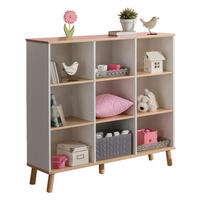 REGAL  125,1/121,9/40,3 cm Weiß, Birkefarben  - Birkefarben/Weiß, Design, Holz/Holzwerkstoff (125,1/121,9/40,3cm) - Paidi
