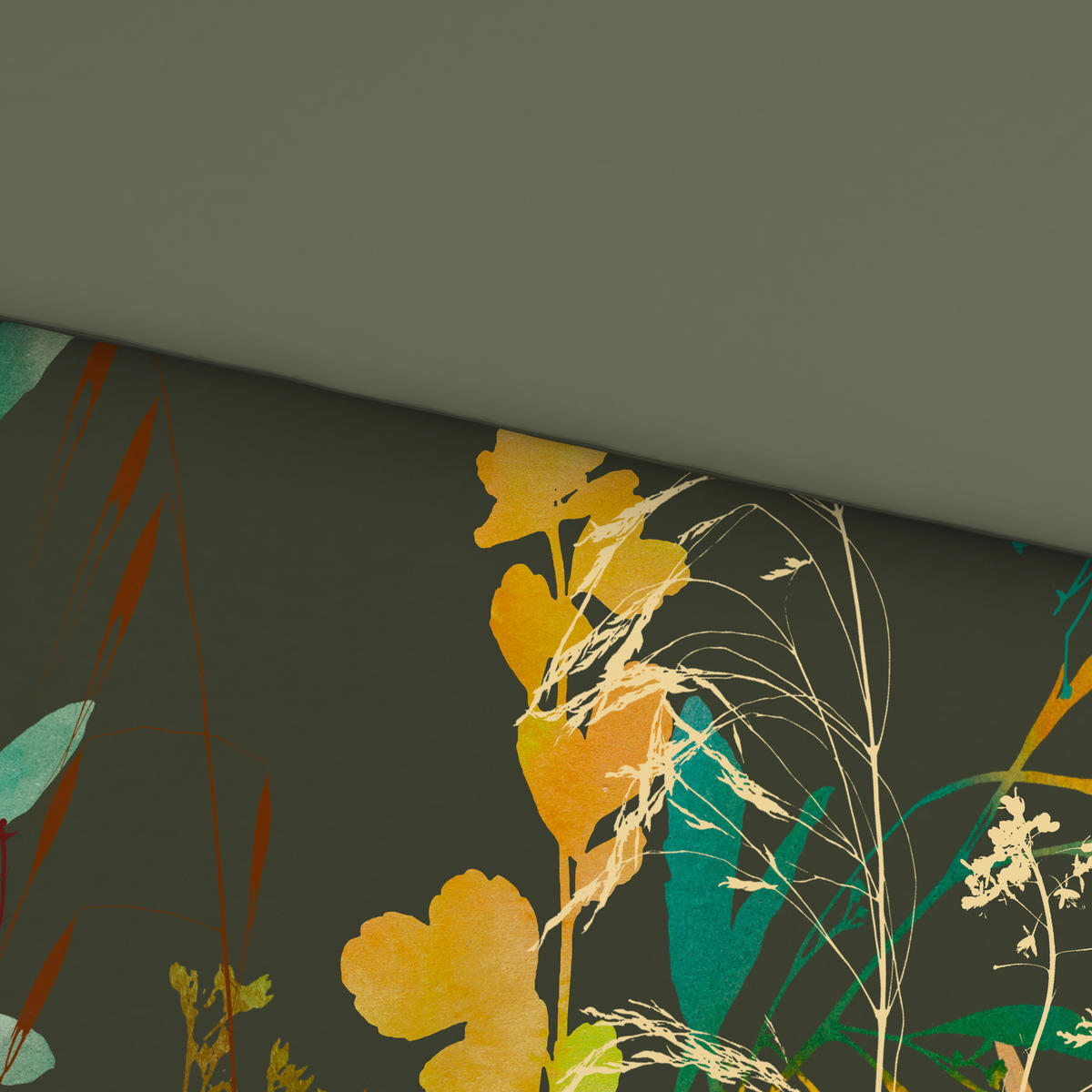 WENDEBETTWÄSCHE 2-teilig Satin 140/200 cm  - Olivgrün, KONVENTIONELL, Textil (140/200cm) - Esposa