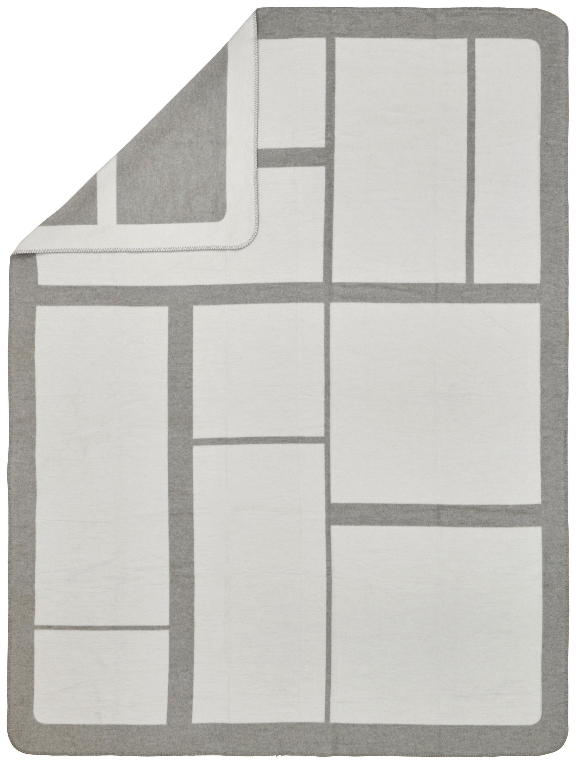 WOHNDECKE 150/200 cm  - Creme/Grau, Basics, Textil (150/200cm) - Dieter Knoll