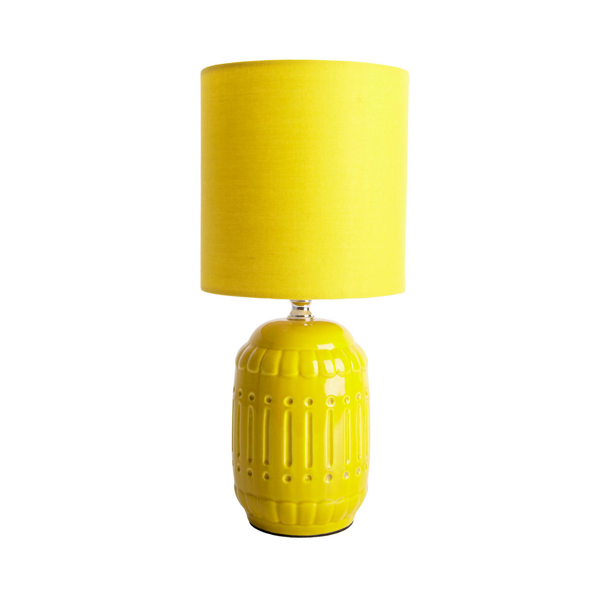 TISCHLEUCHTE 41/31 cm   - Gelb, Design, Keramik/Textil (41/31cm) - Näve