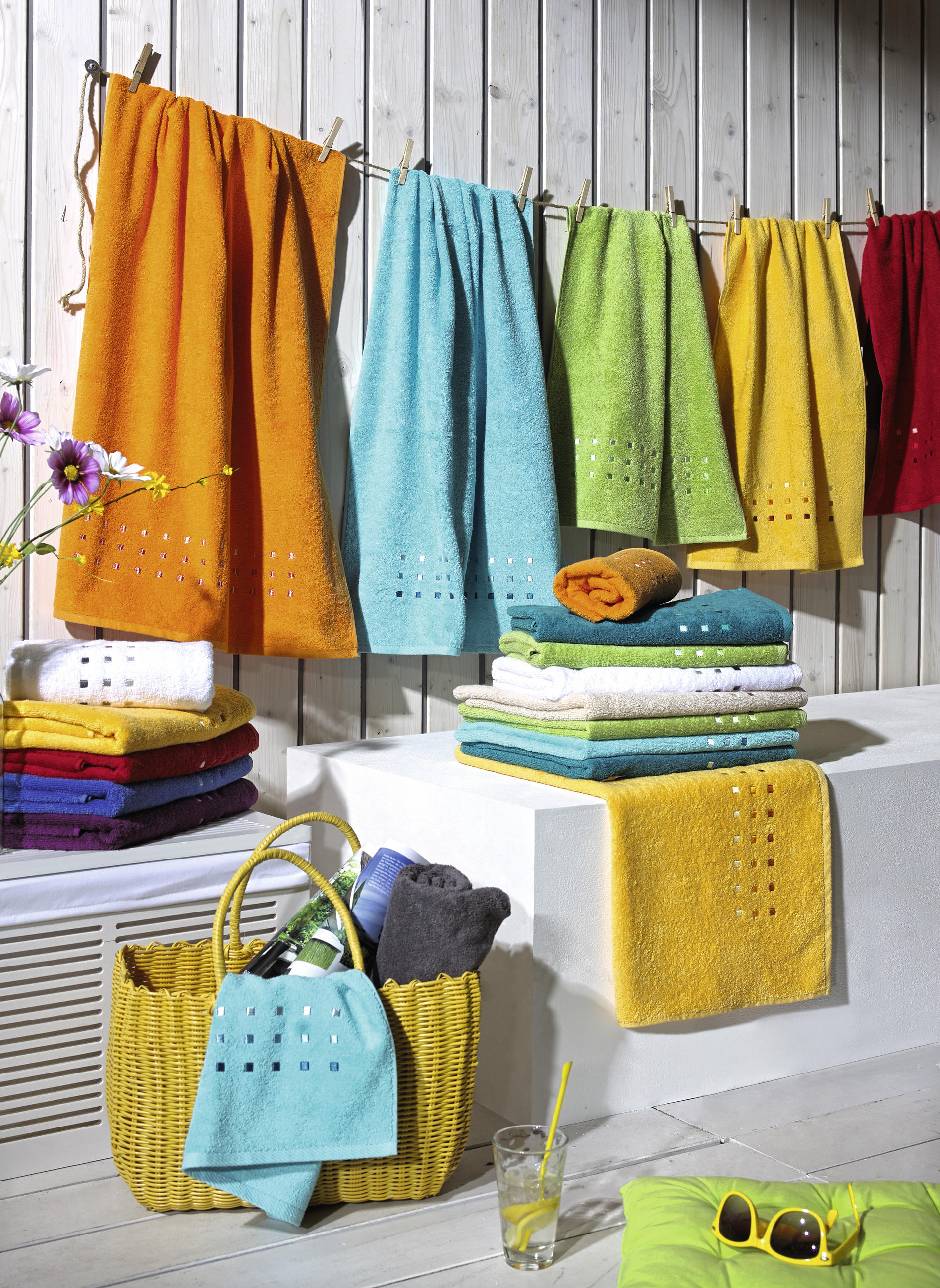 KÉZTÖRLŐ 50/100 cm Narancs - Narancs, Konventionell, Textil (50/100cm) - Esposa