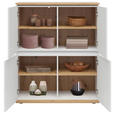 HIGHBOARD  in 100/121/42 cm  - Schwarz/Eiche Artisan, MODERN, Holzwerkstoff (100/121/42cm) - Xora