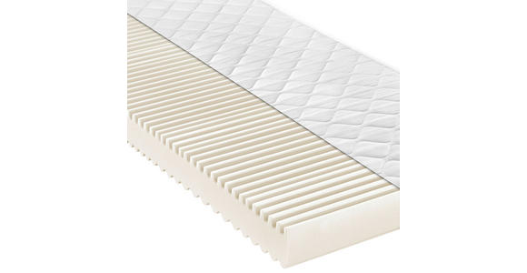 KOMFORTSCHAUMMATRATZE 100/200 cm Höhe ca. 15 cm  - Weiß, Basics, Textil (100/200cm) - Xora