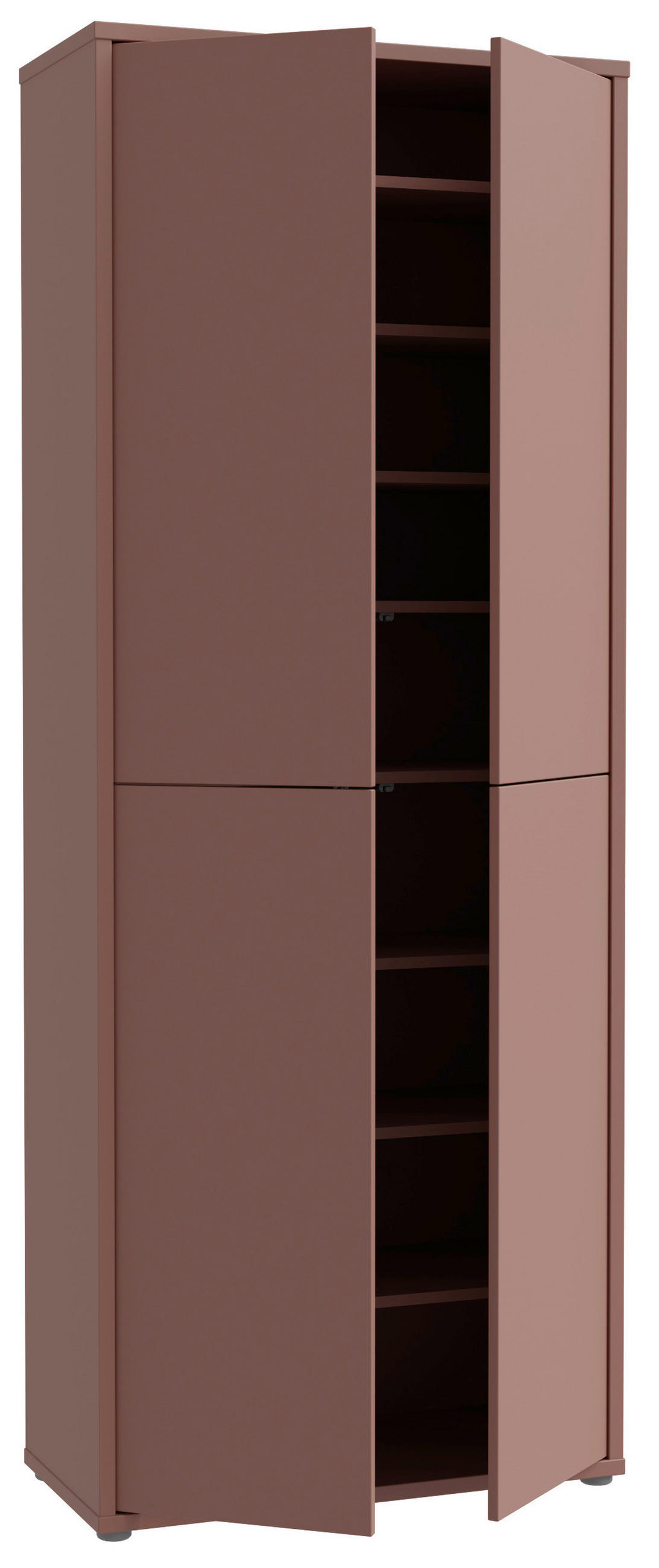 SCHUHSCHRANK Terracotta  - Terracotta/Grau, Basics, Holzwerkstoff/Kunststoff (75/192/35cm) - Xora