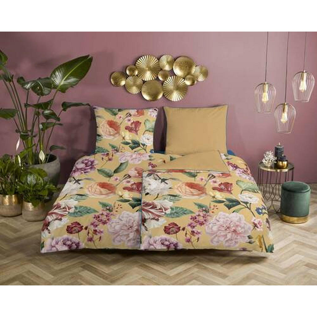 Thumbnail - Wendebettwäsche Fiori, Gelb, Gold, Textil, Floral, 135x200 cm, atmungsaktiv, Schlaftextilien, Bettwäsche, Bettwäsche, We...