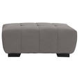 HOCKER in Textil Grau  - Schwarz/Grau, KONVENTIONELL, Textil/Metall (106/40/72cm) - Hom`in