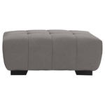 HOCKER in Textil Grau  - Schwarz/Grau, KONVENTIONELL, Textil/Metall (106/40/72cm) - Hom`in