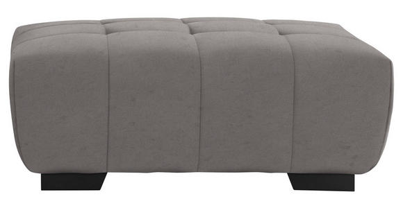 HOCKER in Textil Grau  - Schwarz/Grau, KONVENTIONELL, Textil/Metall (106/40/72cm) - Hom`in