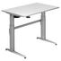 SCHREIBTISCH - Silberfarben/Weiß, KONVENTIONELL, Holzwerkstoff/Metall (120/72-119/80cm) SCHREIBTISCH - Silberfarben/Weiß, KONVENTIONELL, Holzwerkstoff/Metall (120/72-119/80cm)
