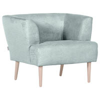 SESSEL Cord Hellblau    - Buchefarben/Hellblau, Design, Holz/Textil (85/71/80cm) - Hom`in