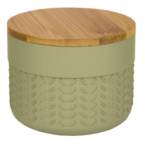 KOSMETICKÁ DÓZA zelená - černá/zelená, Basics, plast (10,5/6cm) - Kleine Wolke