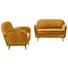 SITZBANK 142/88/92 cm in Goldfarben - Goldfarben/Kieferfarben, Trend, Holz/Holzwerkstoff (142/88/92cm) - Carryhome SITZBANK 142/88/92 cm in Goldfarben - Goldfarben/Kieferfarben, Trend, Holz/Holzwerkstoff (142/88/92cm) - Carryhome