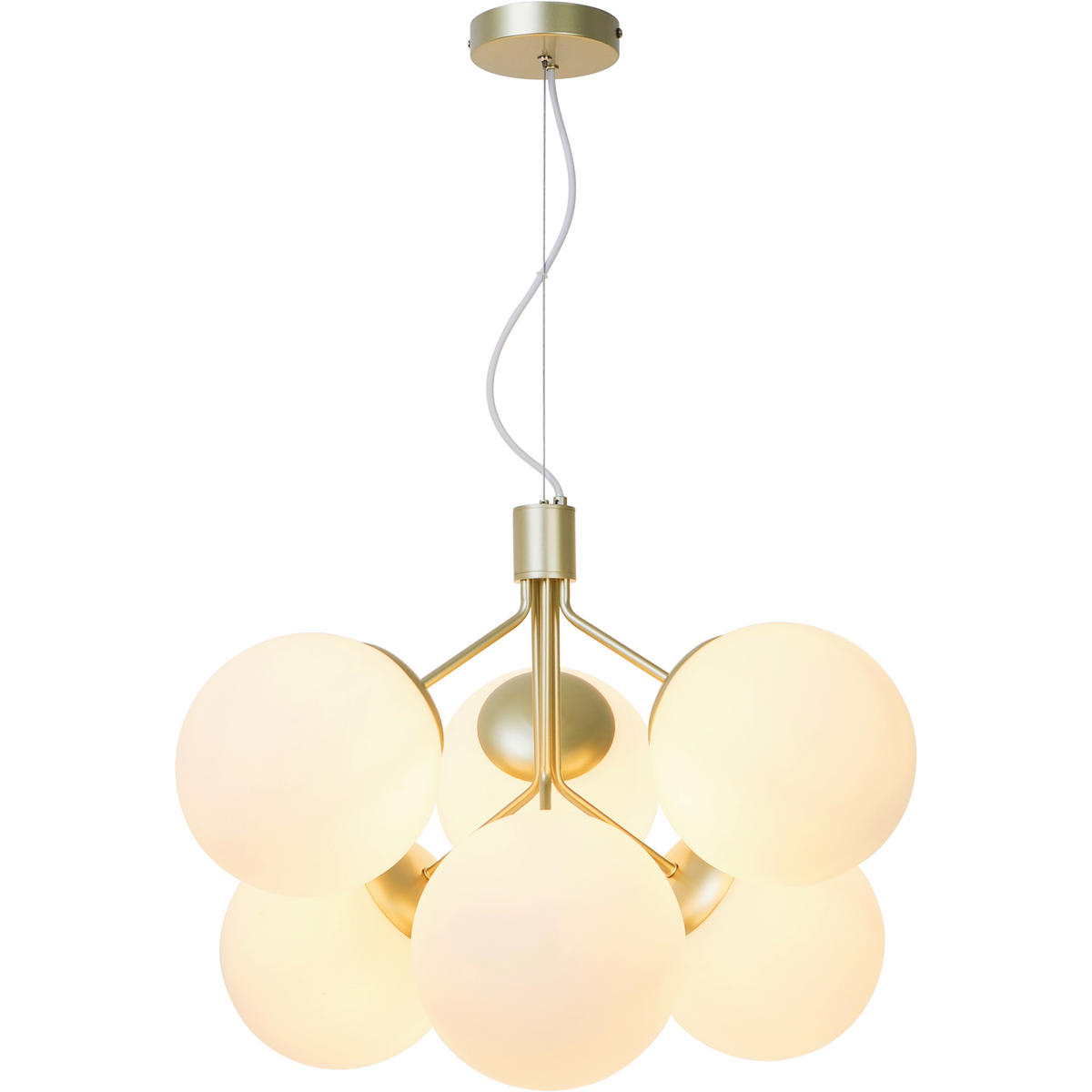 HÄNGELEUCHTE IVONA 45/62 cm   - Messingfarben, KONVENTIONELL, Glas/Metall (45/62cm) - Nordlux