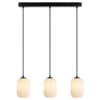 HÄNGELEUCHTE 72/172/14 cm  - Schwarz/Weiß, Basics, Glas/Metall (72/172/14cm) - Markslöjd